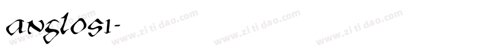 ANGLOS1字体转换