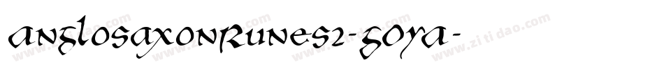 AnglosaxonRunes2-GOYA字体转换