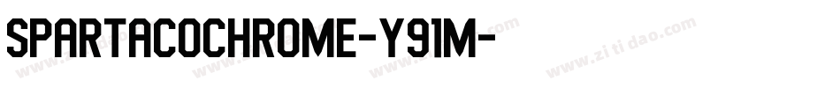 SpartacoChrome-y91M字体转换 SpartacoChrome-y91M字体转换