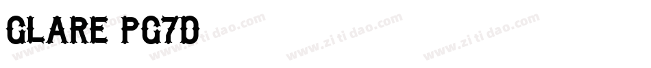 Glare-pg7D字体转换