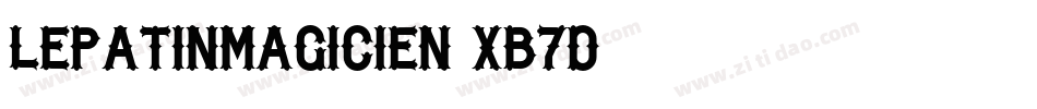 LePatinMagicien-XB7d字体转换
