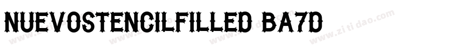 NuevostencilFilled-BA7d字体转换