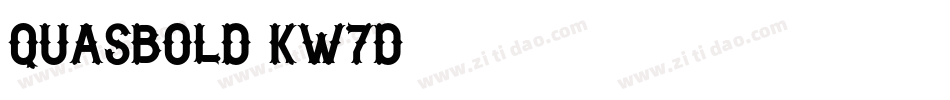 Quasbold-KW7D字体转换