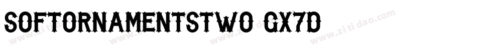 SoftOrnamentsTwo-GX7D字体转换 SoftOrnamentsTwo-GX7D字体转换