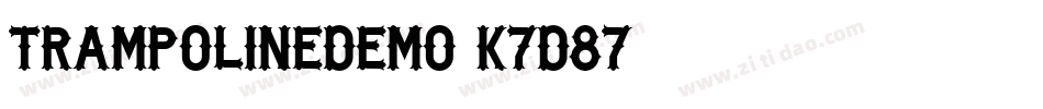 Trampolinedemo-K7d87字体转换