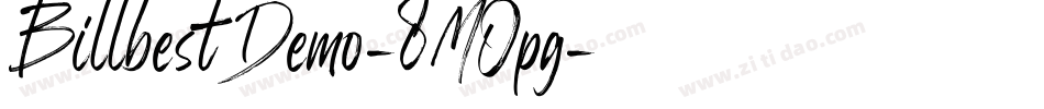BillbestDemo-8MOpg字体转换