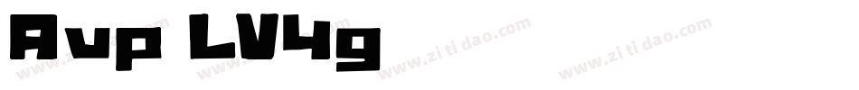 Avp-LV4g字体转换 Avp-LV4g字体转换