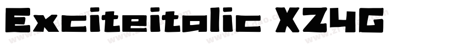 Exciteitalic-XZ4G字体转换