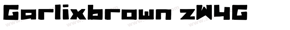 Garlixbrown-zW4G字体转换
