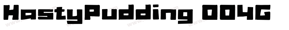 HastyPudding-0O4G字体转换