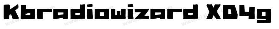 Kbradiowizard-XD4g字体转换 Kbradiowizard-XD4g字体转换