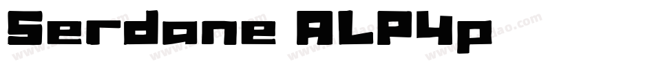 Serdane-ALP4p字体转换 Serdane-ALP4p字体转换