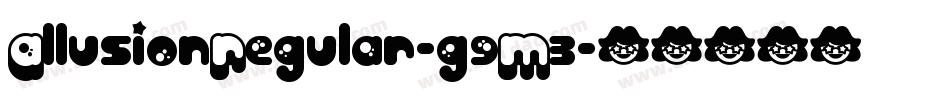 AllusionRegular-g9M3字体转换