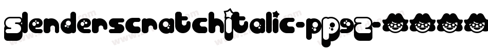 SlenderscratchItalic-pP9Z字体转换