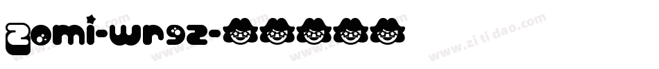 Zomi-wr9z字体转换