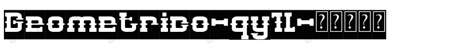 Geometrico-qy1l字体转换