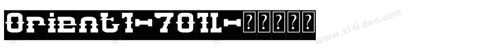 Orient1-7O1l字体转换