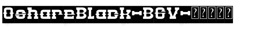 OshareBlack-B6V字体转换