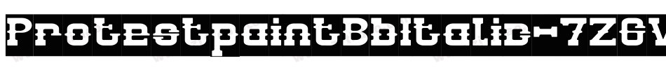 ProtestpaintBbItalic-7Z6V字体转换