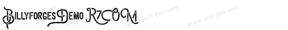 BillyforgesDemo-R7OM字体转换