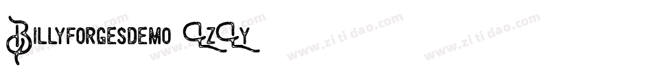 Billyforgesdemo-LzLy字体转换