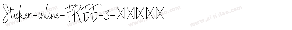 Stucker-inline-FREE-3字体转换