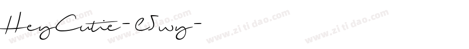 HeyCutie-l5wy字体转换