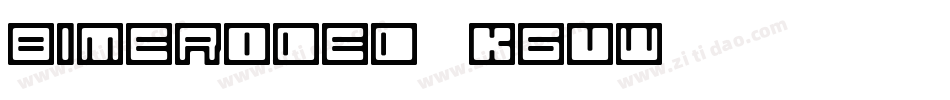 BimEroded-KGvW字体转换