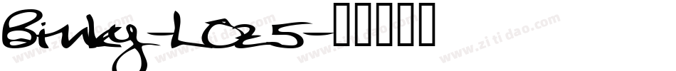 Binky-LOz5字体转换