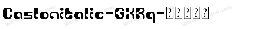 Caslonitalic-GXRq字体转换