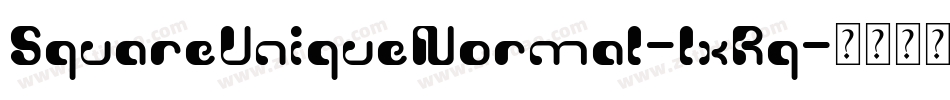 SquareUniqueNormal-lxRq字体转换