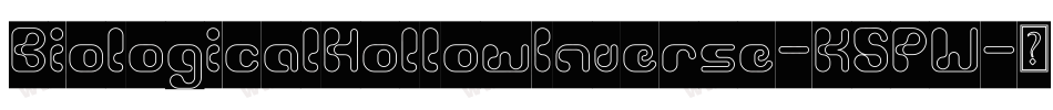 BiologicalHollowInverse-K5PW字体转换