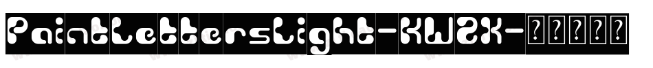PaintLettersLight-KW2X字体转换