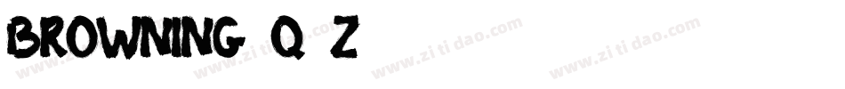 Browning-q2z5字体转换