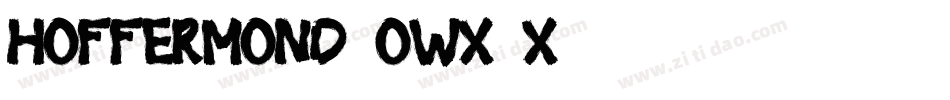 Hoffermond-owx2x字体转换