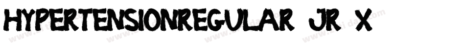 HypertensionRegular-JR2x字体转换 HypertensionRegular-JR2x字体转换