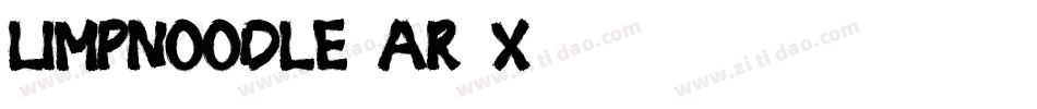 LimpNoodle-AR2x字体转换