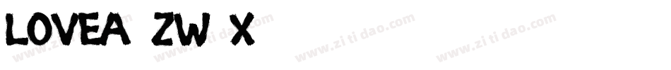 Lovea-zw2X字体转换