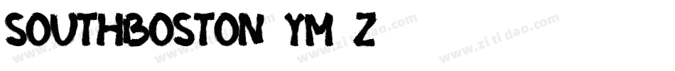 SouthBoston-yM2Z字体转换