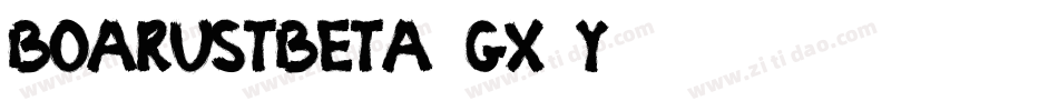BoarustBeta-gx1Y字体转换