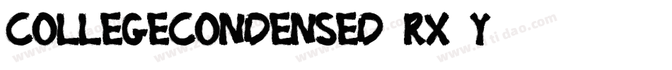 CollegeCondensed-rx1y字体转换