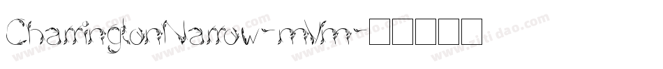 CharringtonNarrow-mVm字体转换