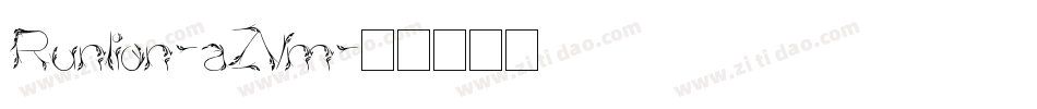 Runlion-aZVm字体转换