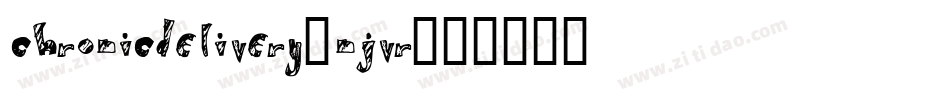 Chronicdelivery-nJvR字体转换