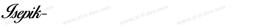 Isepik字体转换