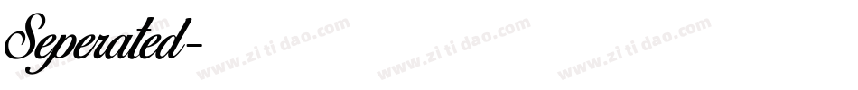 Seperated字体转换