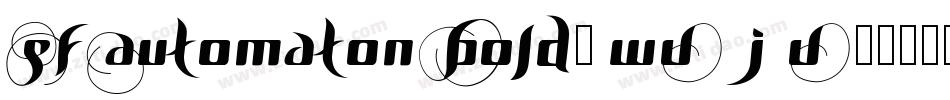 SfAutomatonBold-WVjV字体转换