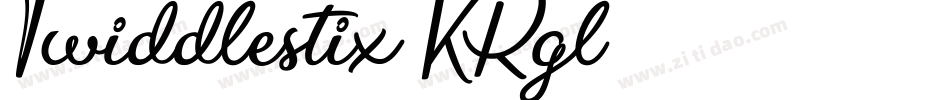 Twiddlestix-KRgl字体转换