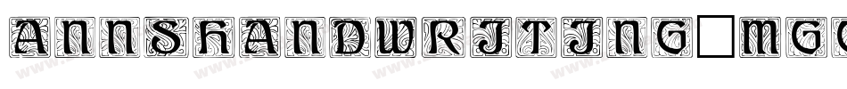 Annshandwriting-MGGB字体转换