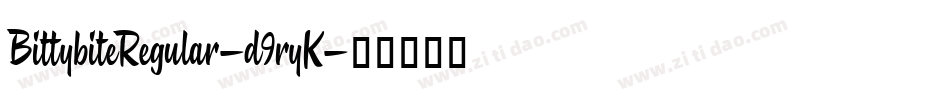 BittybiteRegular-d9ryK字体转换
